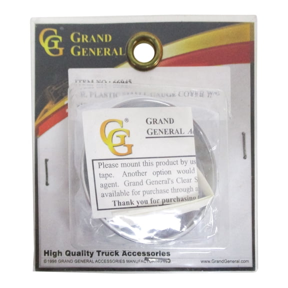 Grand General 66945 - Small Plastic Chrome Gauge Cover for Kenworth