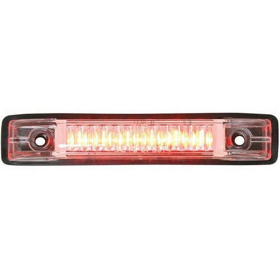 Grand General Red Thin Line 6 LED Marker and Clearance Sealed Light with Clear Lens