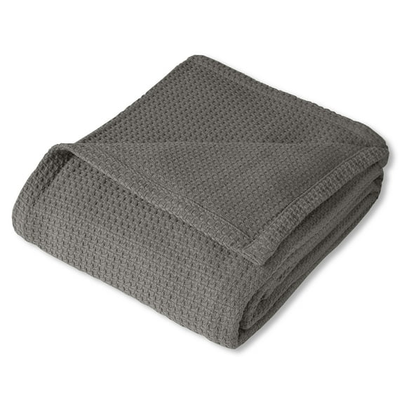 Grand Hotel Houndstooth Stitch 100% Cotton Woven Blanket