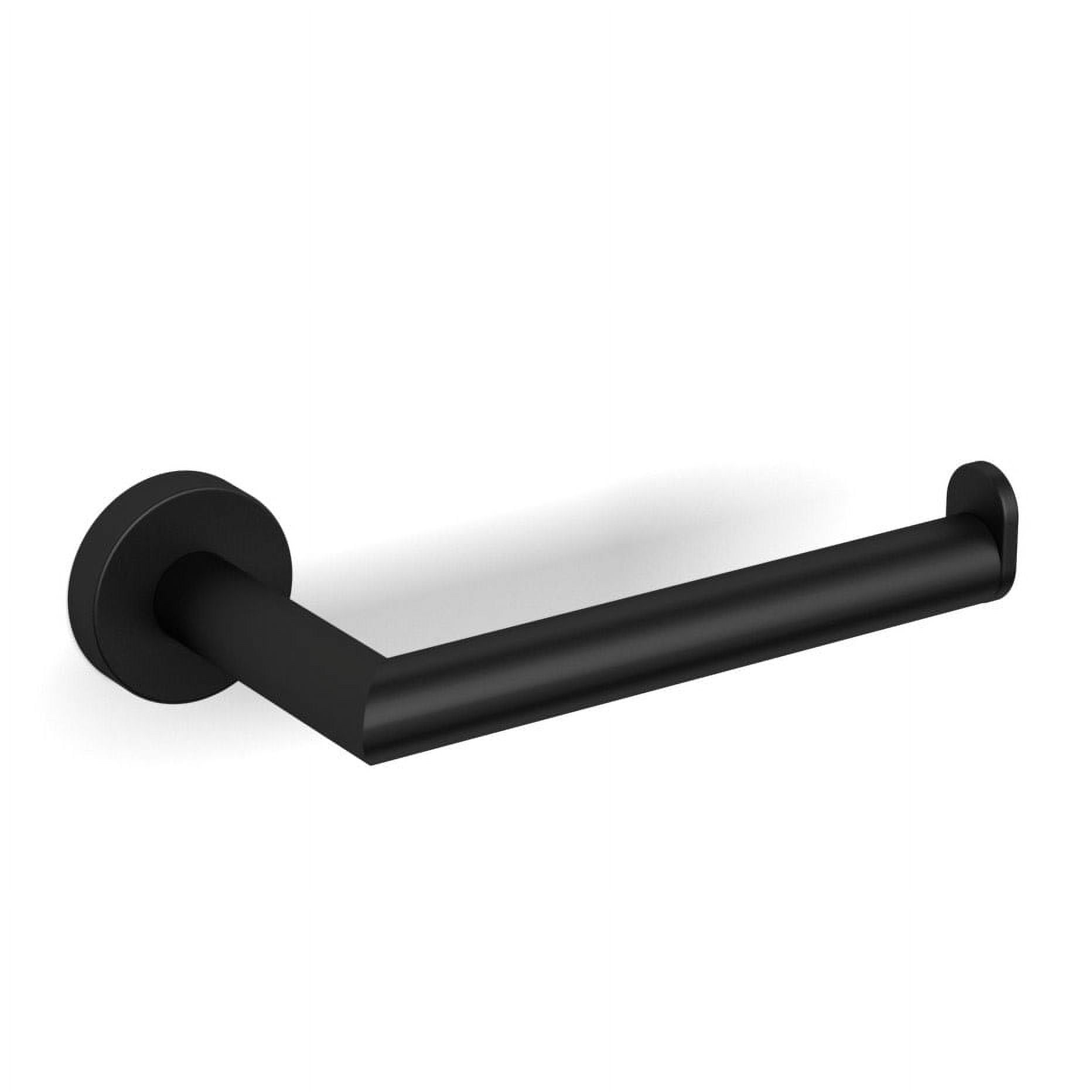 Franklin Brass Kinla Spring-Loaded Toilet Paper Holder - Matte Black, Wall Mount, Single Roll - View #4