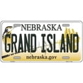 thumbnail image 1 of Grand Island Nebraska Metal Novelty License Plate 12" x 6" Automotive, 1 of 1