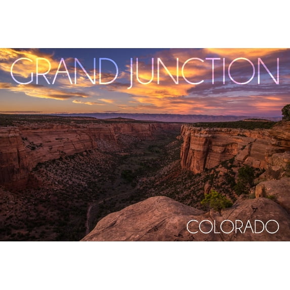 Grand Junction, Colorado, Ute Canyon Sunset (9x12 Wall Art Print, Home Decor)