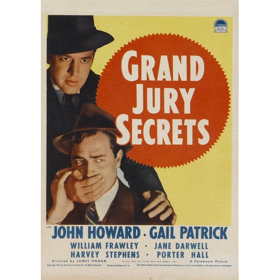 Grand Jury Secrets Midget Window Card 1939 Movie Poster Masterprint (24 x 36)