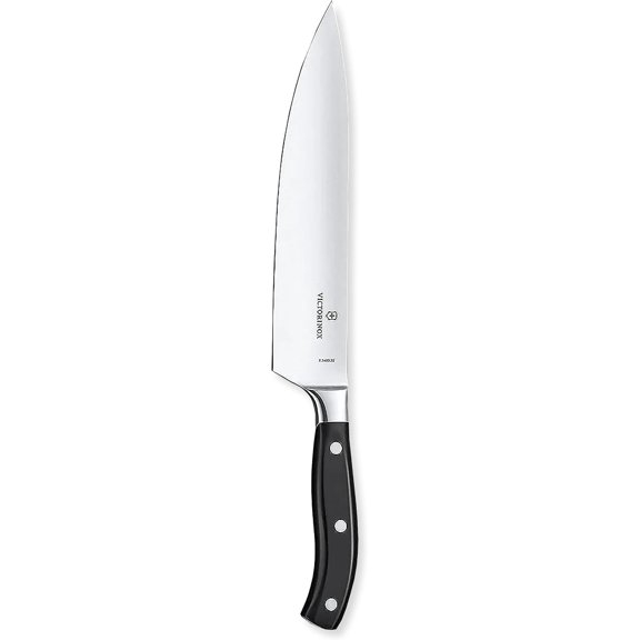 Grand Maitre 9 Inch Forged Chef's Knife - Black Handle