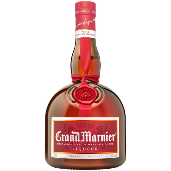 Grand Marnier Cordon Rouge Cognac and Orange Liqueur 750 ml Glass Bottle