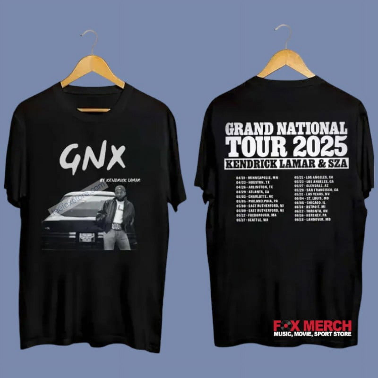 Grand National Tour 2025 Kendrick Lamar Concert TShirt
