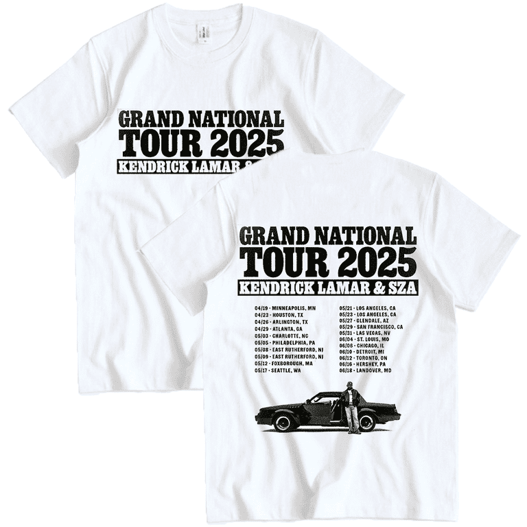 Grand National Tour Shirt Kendrick Lamar SZA T-Shirts Unisex 2025