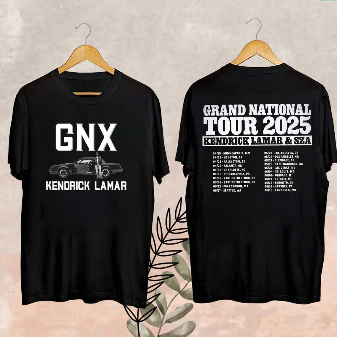 Grand National Tour Tshirt, Kendrick Lamar Tour 2025 Fan, Kendrick