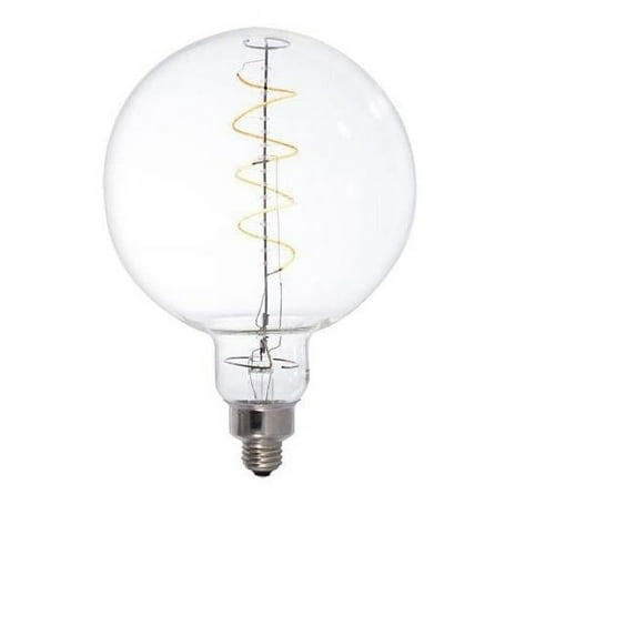 Grand Nostalgic Collection 4 Watt Dimmable Globe Shape Oversized Decorative LED Light Bulb with Medium (E26) Base 2200K Amber Light 200 Lumens Clear Glass