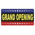 thumbnail image 1 of Grand Opening Banner 13 oz Heavy Duty Vinyl Grand Opening Sign for Special Events, Business, Inaugurations & Ceremonies |Outdoor/Indoor, Single-Sided with Metal Grommets (4x10 ft, Bk & Ye), 1 of 6
