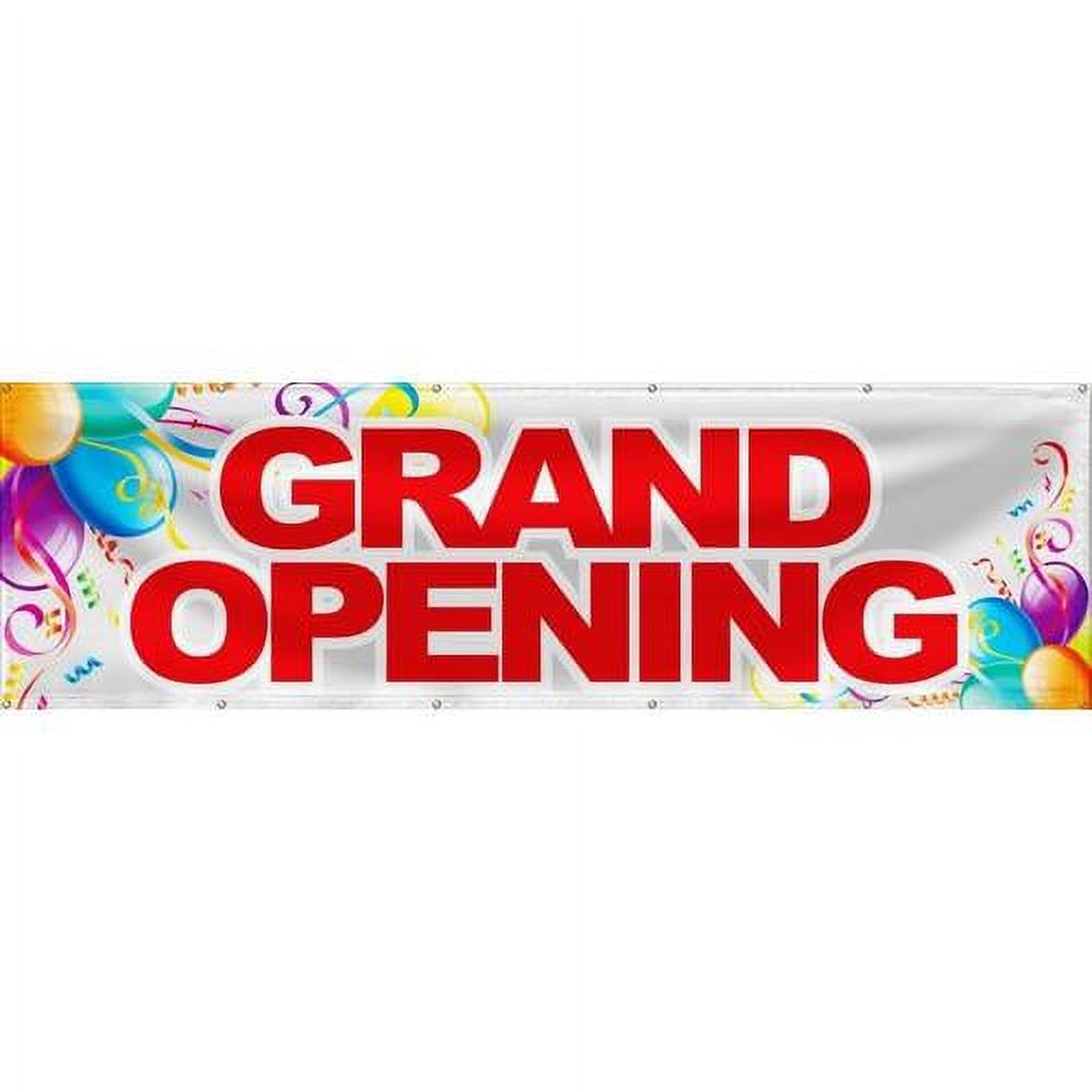 Grand Opening Banner Sign Store Signs Flag 36X120