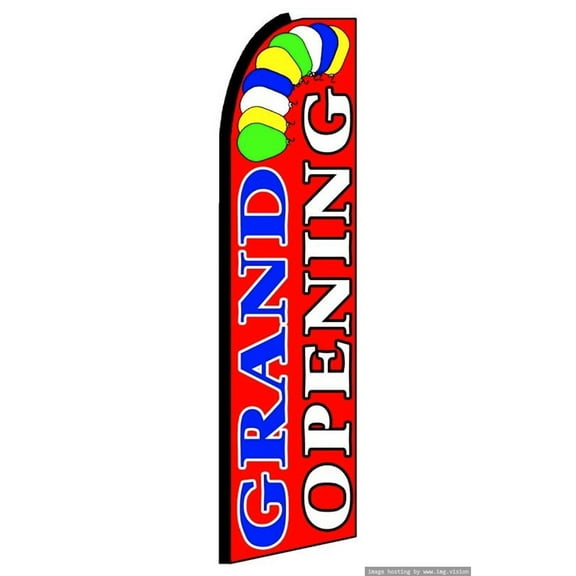 Grand Opening Swooper Flag (Hardware Not Included) |Advertisement /Business Flags | Feather Flag |