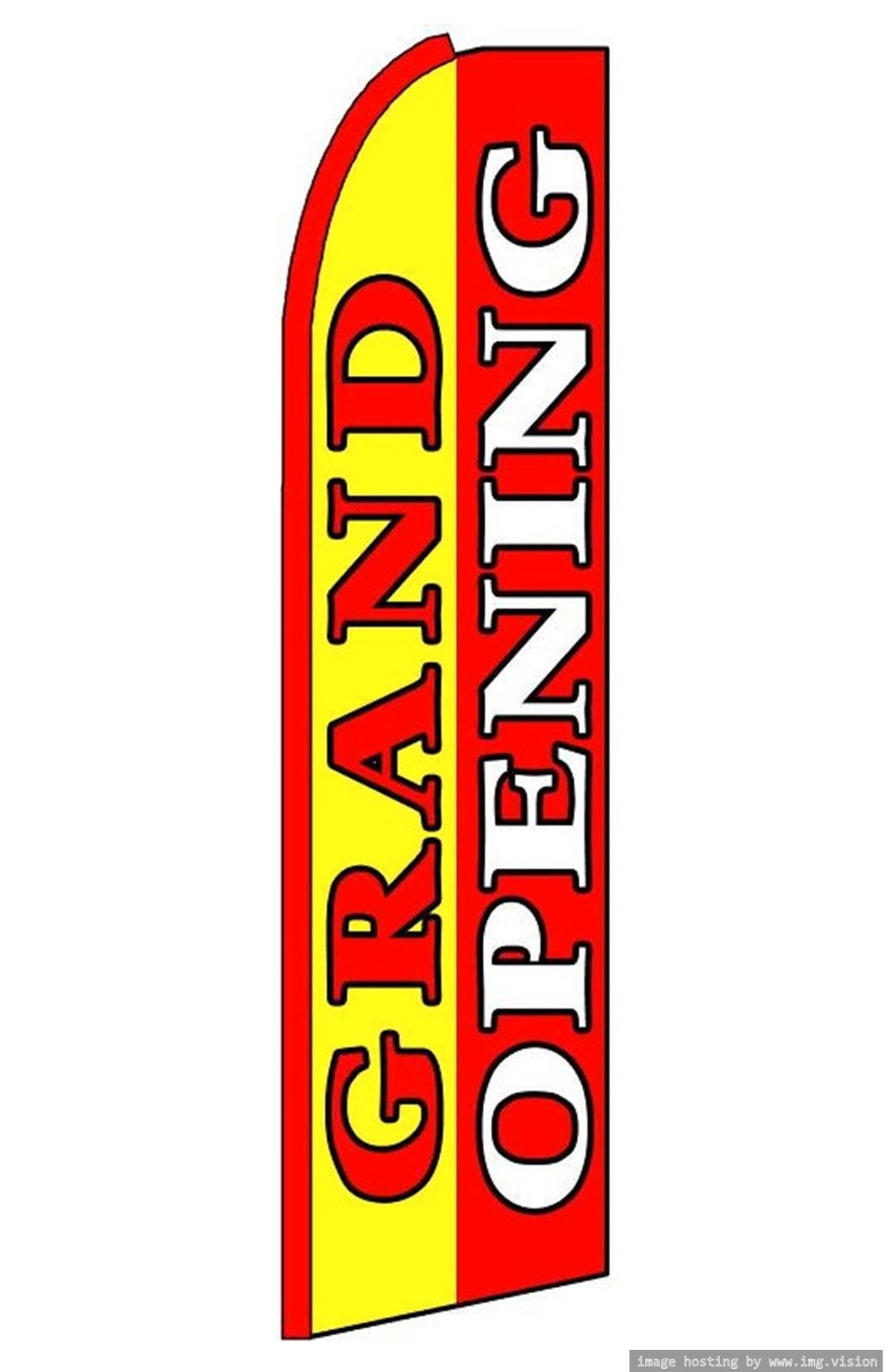 Grand Opening Swooper Flag (Hardware Not Included) |Advertisement ...