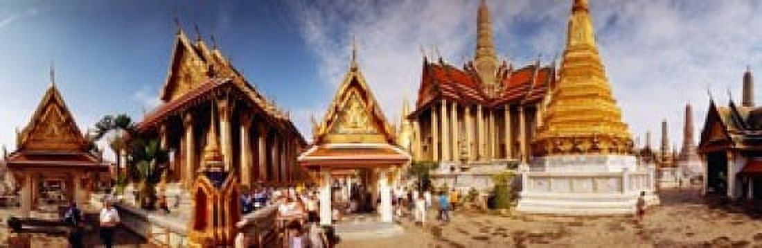 Grand Palace Bangkok Thailand Canvas Art - Panoramic Images (18 x 6)