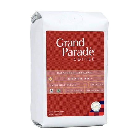 Grand Parade Coffee, 3 lbs Kenya AA Unroasted Green Coffee Beans, Rainforest Alliance Certified