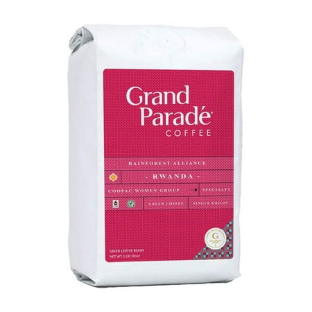 Grand Parade Coffee, 3 lbs Rwanda Rfa Certified Unroasted Green Coffee Beans