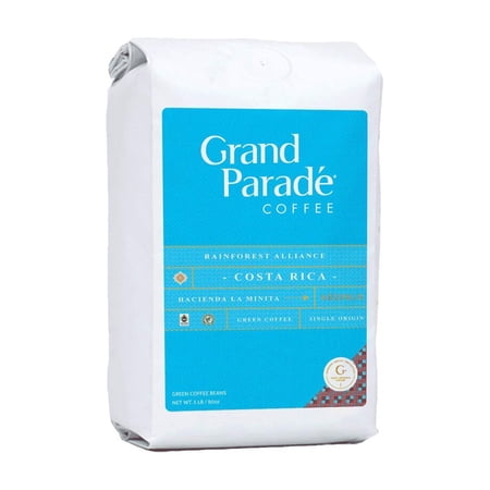 Grand Parade Coffee, 5 lbs Costa Rica Tarrazu Unroasted Green Coffee Beans