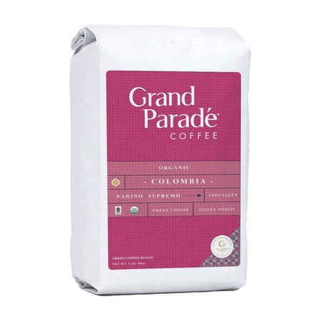 Grand Parade Coffee, 5 lbs Organic Colombian Supremo Unroasted Green Coffee Beans