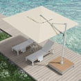 thumbnail image 1 of Grand Patio 10x13 ft Outdoor Cantilever Umbrella with Acrylic Fabric & Base & Cover for Poolside, Deck, Backyard, Gray Pole, 1 of 8