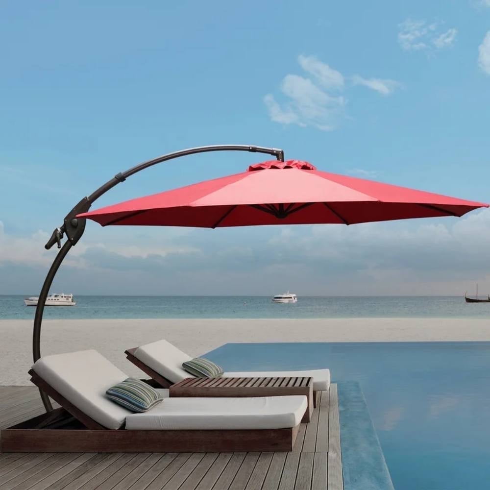 grand patio umbrella ratings 12 FT Patio Umbrella, Outdoor Cantilever Round with 360 Rotation, Aluminum Offset Umbrella for Patio Garden Deck Pool, Beige : Patio, Lawn & Garden UV coating provides 5 Customer reviews for GRANDPATIO 11ft