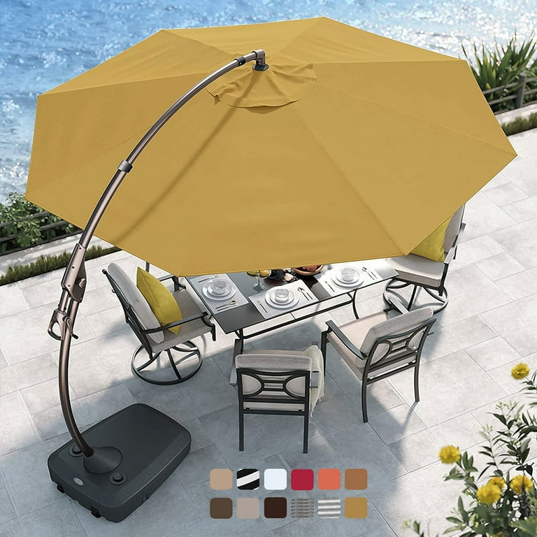 Grand patio deluxe curvy umbrella 2025