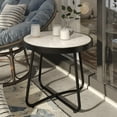 thumbnail image 1 of Grand Patio 20-in Patio Side Table, Weather Resistant Outdoor Portable Round End Table (Round Feet,Ceramic Tile), 1 of 8