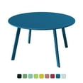 thumbnail image 1 of Grand Patio 28" Round Steel Outdoor Coffee Table, Peacock Blue, 1 of 12