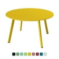 thumbnail image 1 of Grand Patio 28" Round Steel Outdoor Coffee Table, Yellow, 1 of 11