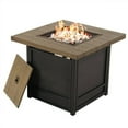 thumbnail image 1 of Grand Patio Propane Fire Pit Table Square - Smokeless, All-Weather, Stainless Steel - 29 In, Yellow, 1 of 9