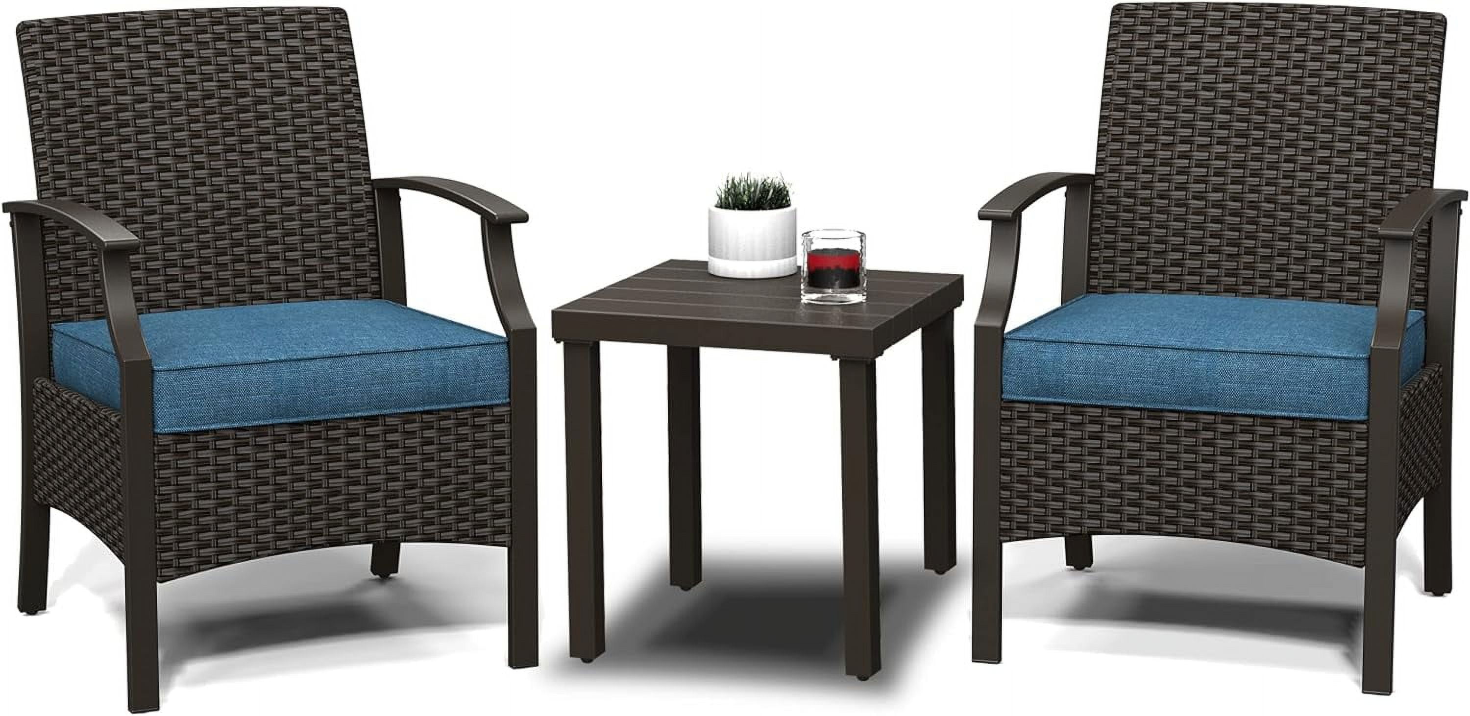 Grand Patio 3Piece Outdoor Furniture Set, Wicker Small Patio Set