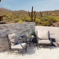 thumbnail image 1 of Grand Patio 3-Piece Rocking Motion Patio Chairs Set Metal Outdoor Chairs Set of 2 with Coffee Table, Gray, 1 of 6