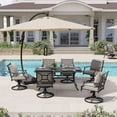 thumbnail image 1 of Grand Patio 7-Piece Outdoor Dining Set for 6 People, Gray Cushion, 1 of 7