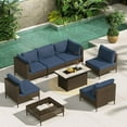 Grand Patio Bursa Adult 8Piece Steel Weatherproof Outdoor Conversation