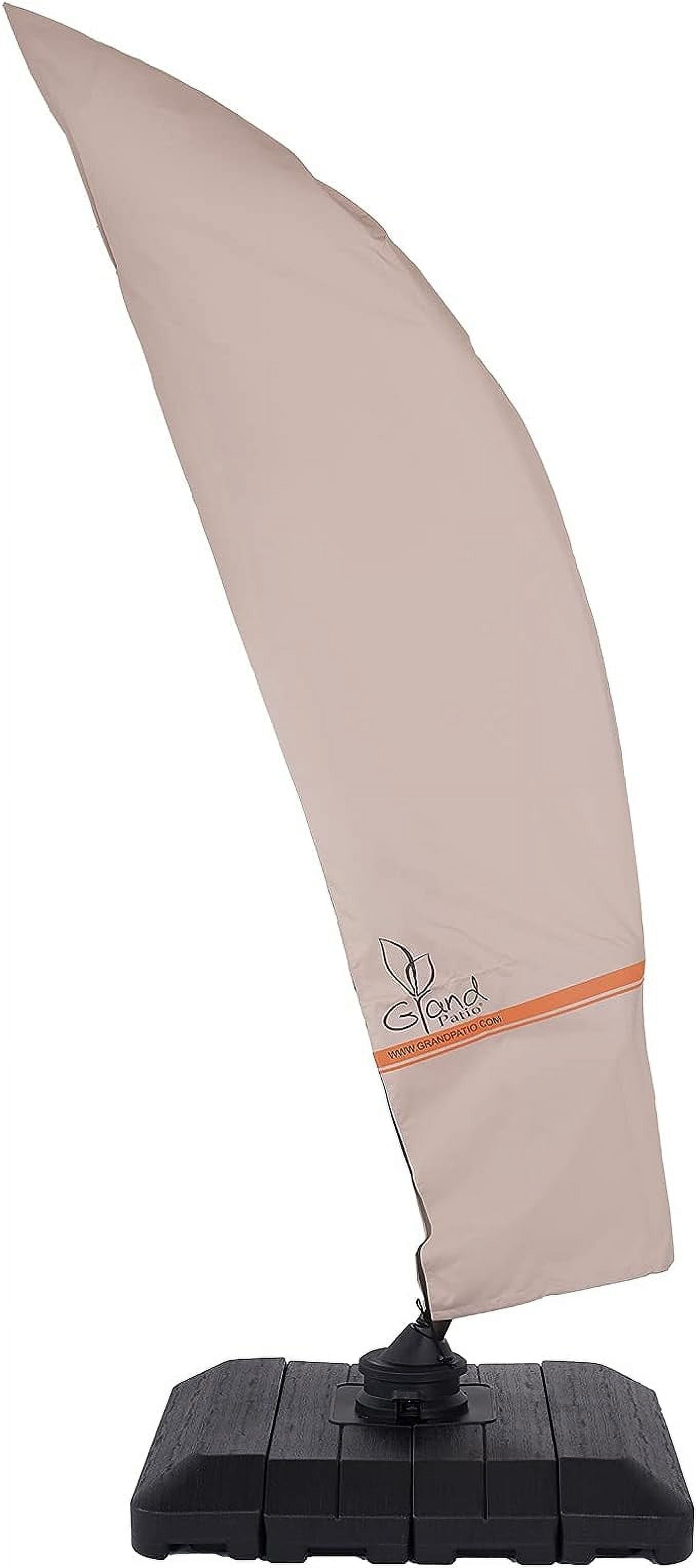 grand patio umbrella cover Deluxe Patio for 1013 FT Offset Umbrella with Curved Cantilever and Straight Pole, Waterproof Cantilever Umbrella Cover with Zipper, Weather-resistant, Beige : Patio, Lawn & Garden Garden Winds RipLock 500 Canopy with Ultra Stitch and Dura Pockets Umbrella Cover 420D Oxford Fabric