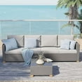 thumbnail image 1 of Grand Patio  Indoor/Outdoor 3-Piece Wicker Conversation Sets, 4 Seats, Light Gray, 1 of 8