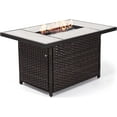 thumbnail image 1 of GRAND PATIO 29x43" Outdoor Dining Gas Heat Table, 50000 BTU, Ceramic Tile Top, Resin Wicker Base, 1 of 10