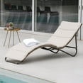 thumbnail image 1 of Grand Patio Outdoor Chaise Lounge Sunbathing Chair, Tan, 1 of 7