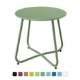 thumbnail image 1 of Grand Patio Outdoor&Indoor Steel Patio Side Table, Weather Resistant Outdoor Small Round End Table for Patio, Yard, Balcony, Garden, Living Room, Bedroom, Sage Green, 1 of 9