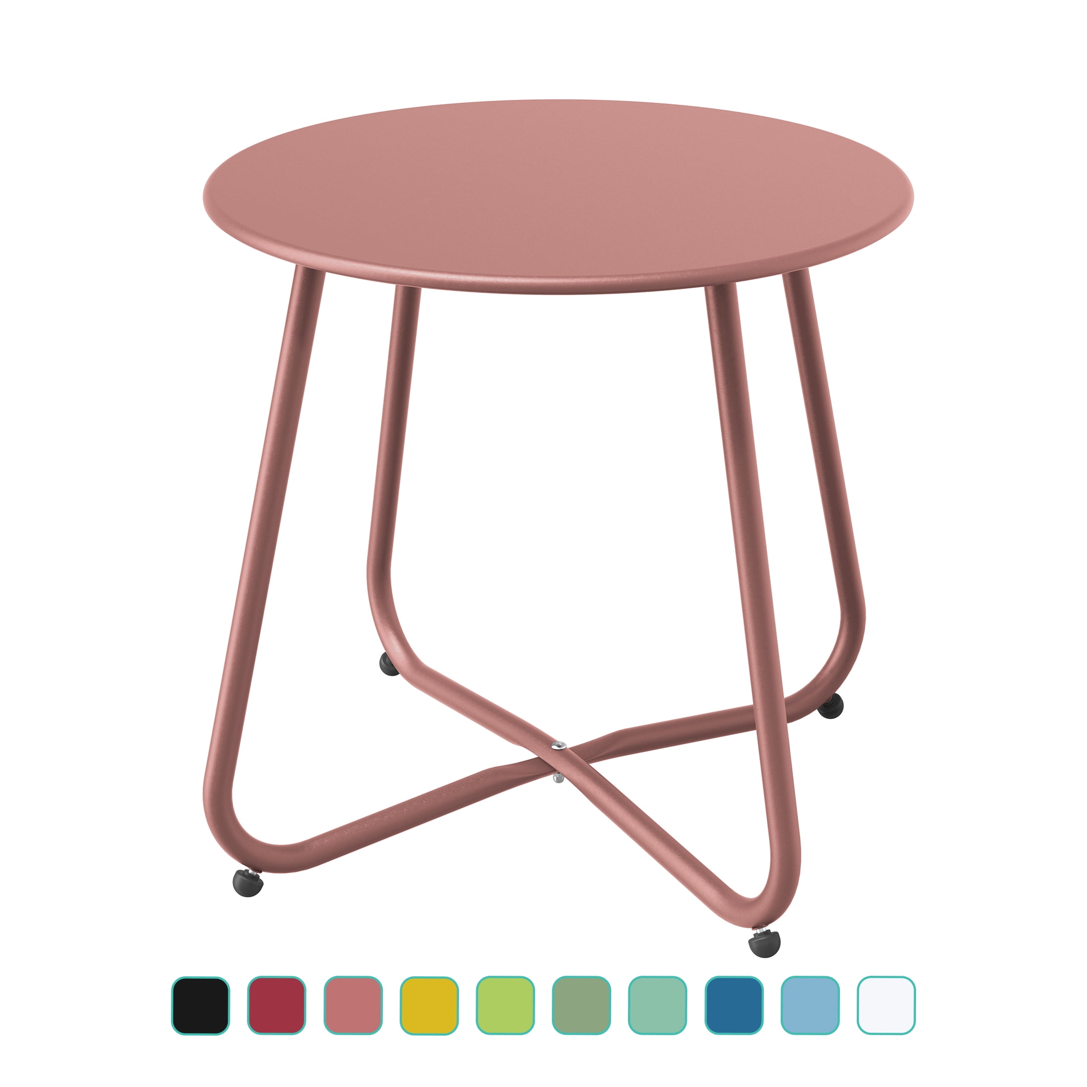 Grand Patio Outdoor&Indoor Steel Patio Side Table, Weather Resistant