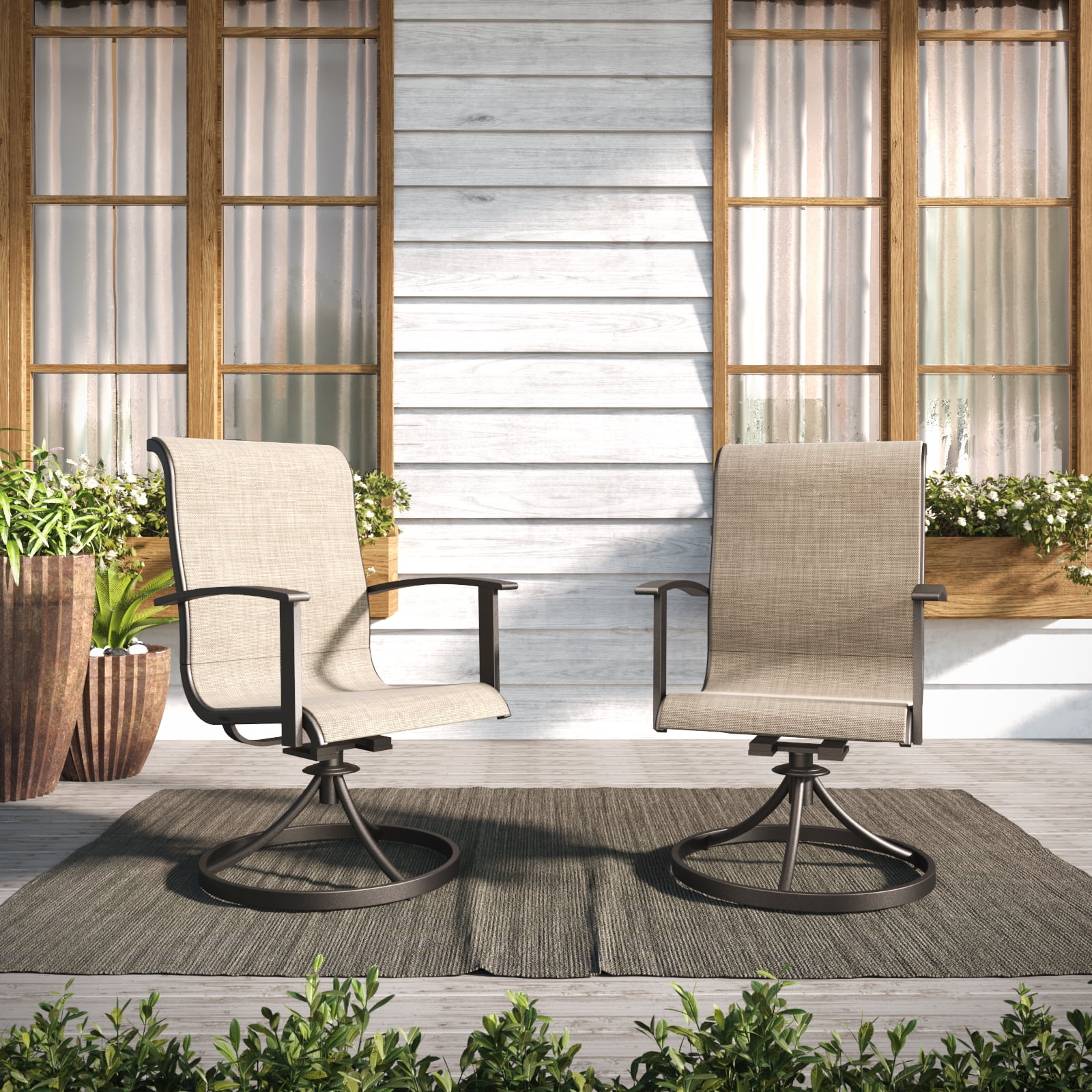 Hampton Bay Mix and Match Folding Metal Outdoor Dining Chair in