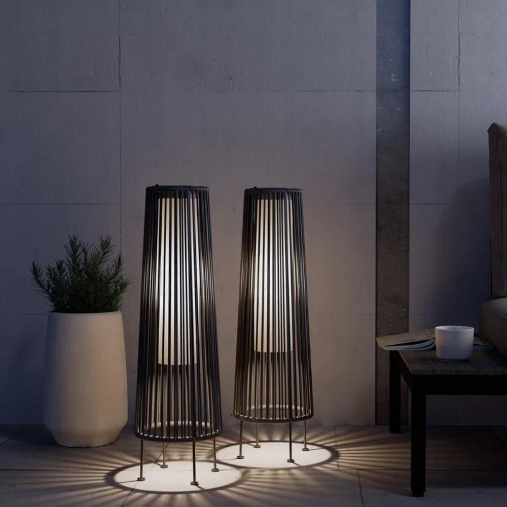Grand Patio Outdoor Solar Floor Lights, Waterproof, Gray, 2-Pack