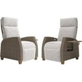 thumbnail image 1 of Grand Patio Set of 2 Recliner Chair, PE Hand-Woven Wicker Lounge Chair, Mist Gray, 1 of 8