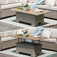 thumbnail image 1 of Grand Patio Adjustable Height and Storage Wicker Coffee Table, 1 of 7