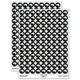 thumbnail image 1 of Grand Piano Music Instrument Silhouette 200+ Round Stickers - Black - Matte Finish - 0.50" Size, 1 of 3