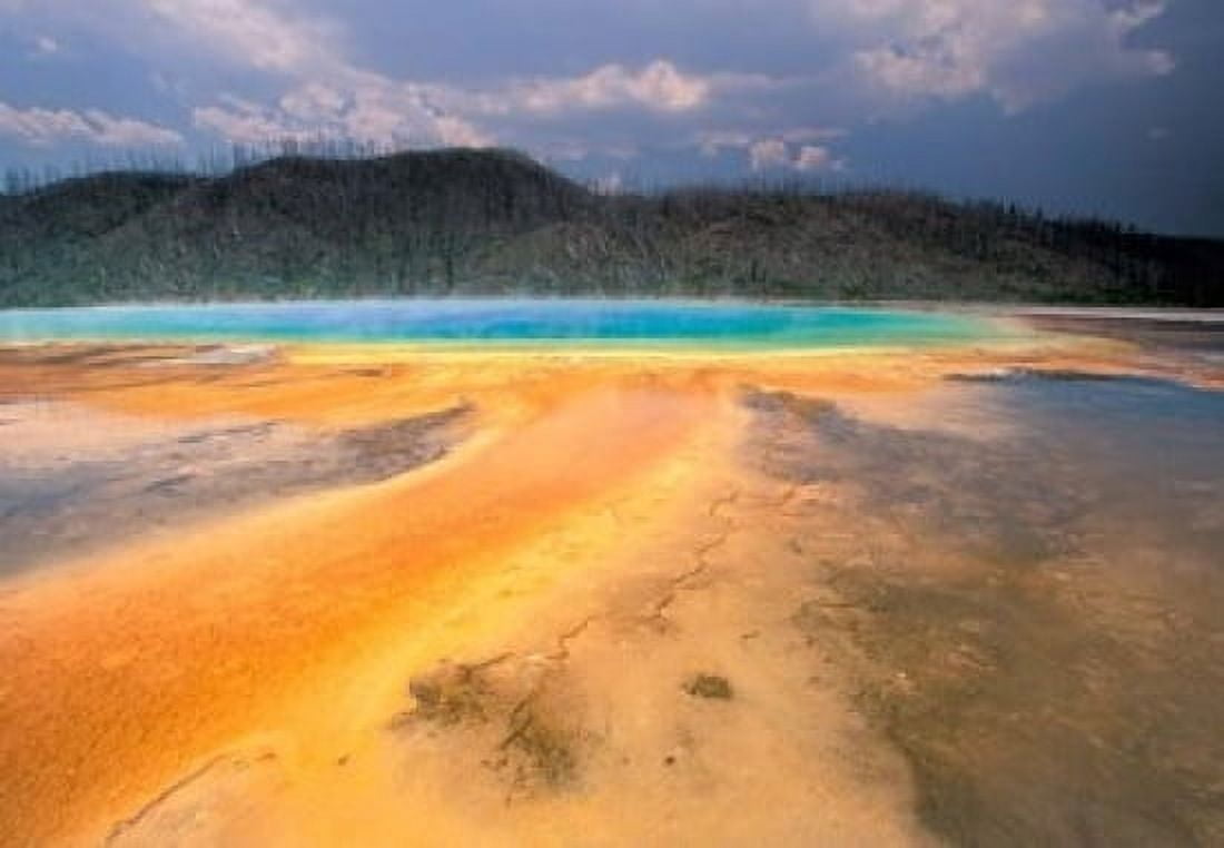 Grand Prismatic Geyser Yellowstone National Park Wyoming Canvas Art - Art Wolfe DanitaDelimont (36 x 24)