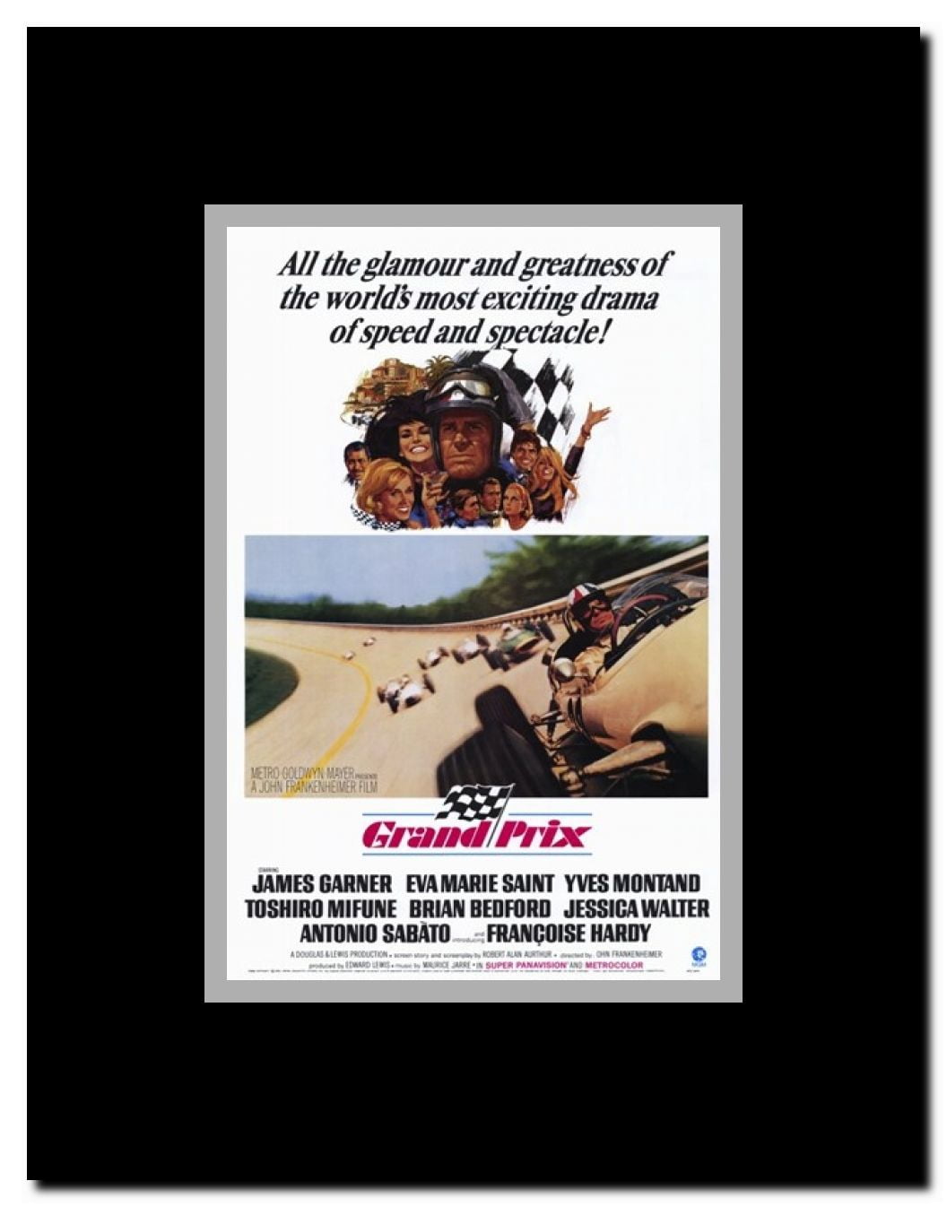 Grand Prix Framed Movie Poster