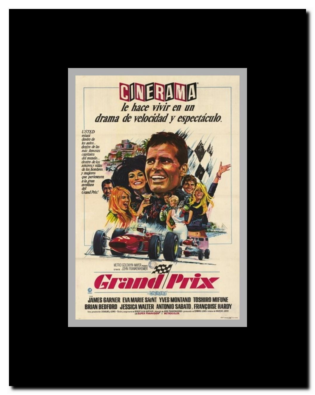 Grand Prix Framed Movie Poster