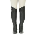 thumbnail image 1 of Grand Prix Full Italian Leather Half Chaps, Black - Calf: 14", Height: 19", 1 of 11