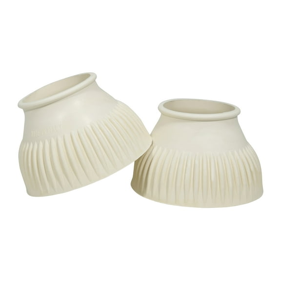 Grand Prix Italian Pull On Rubber Bell Boots, White - Medium