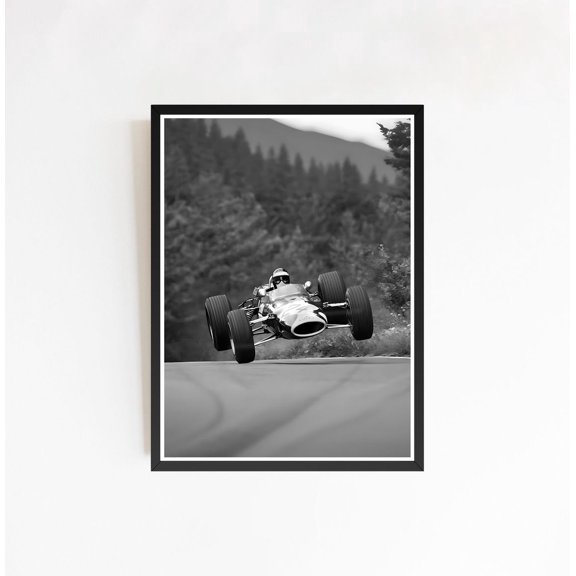 Grand Prix Racing Monte Carlo Monaco Circuit Monochromatic Automobile Art Version Beta, Unframed Poster